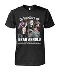 Brad Arnold In Memory Of Thank You For The Memories Signature T-Shirt - LeagueLockerGear