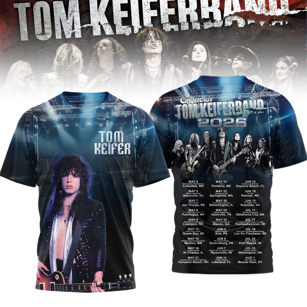 Cinderella's Tom Keifer Band Tour 2026 T-Shirt - LeagueLockerGear