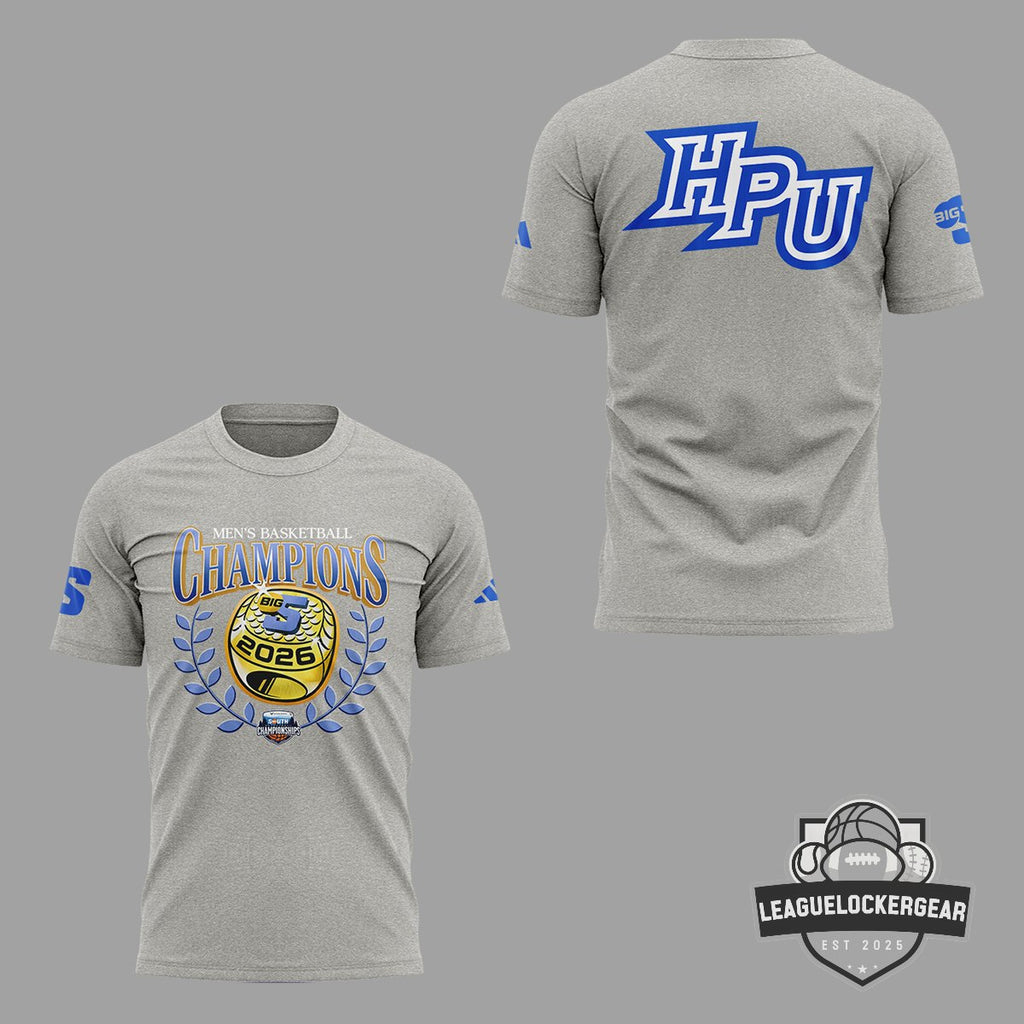 High Point Panthers 2026 Big South Men's Basketball Tournament Champions T-Shirt - LeagueLockerGear