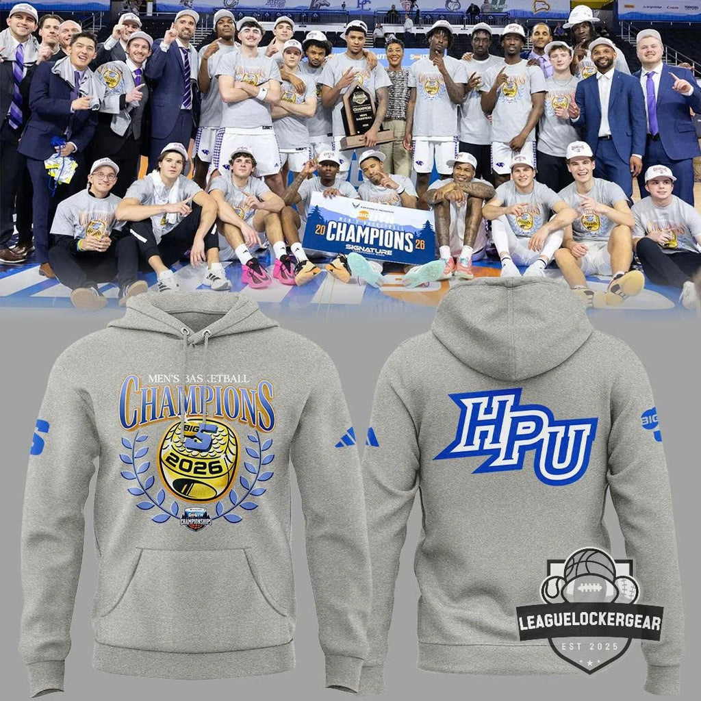 HPU High Point Panthers Big South 2026 Champions Hoodie - LeagueLockerGear