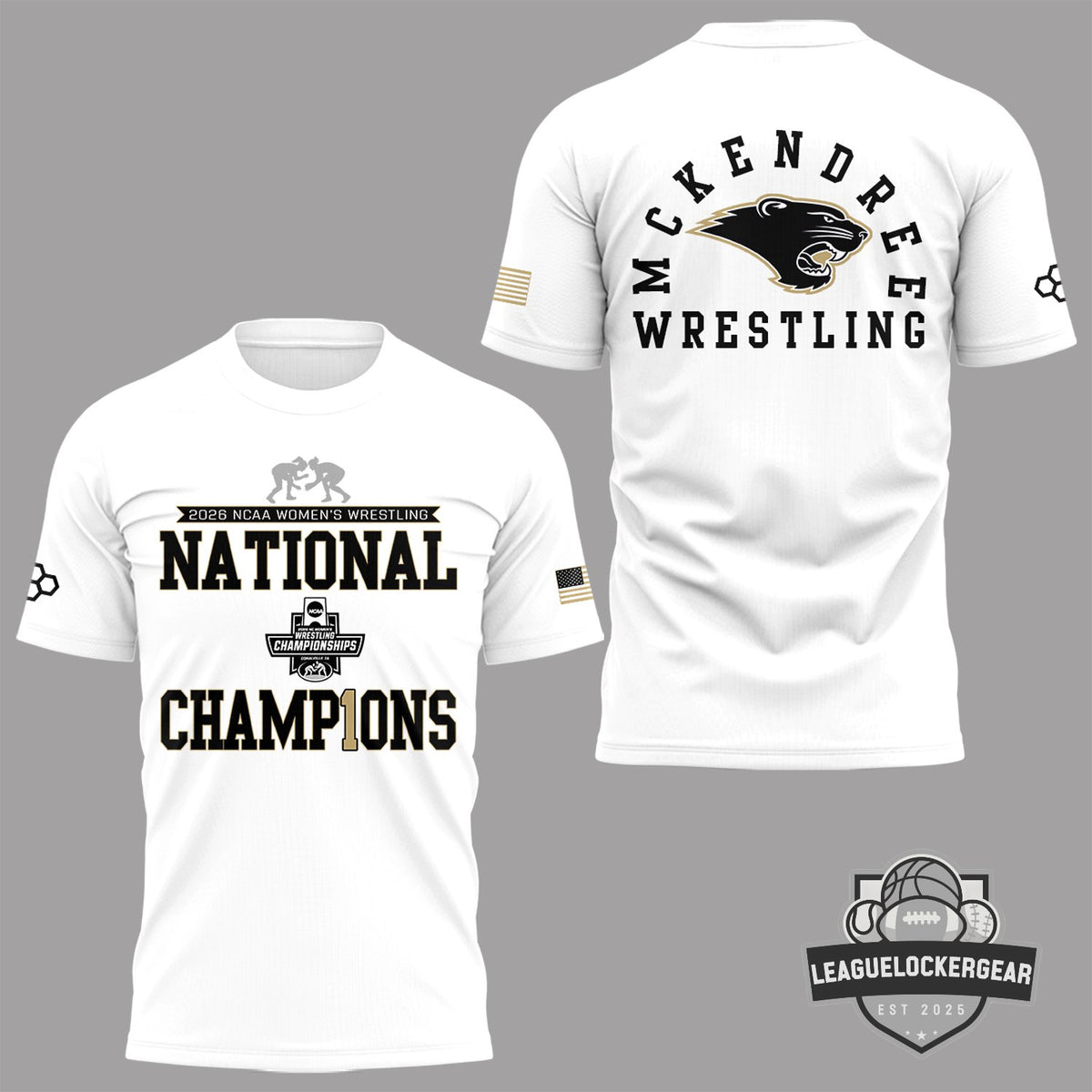 McKendree Bearcats Wrestling 2026 NCAA Women's National Champions T-Shirt - LeagueLockerGear