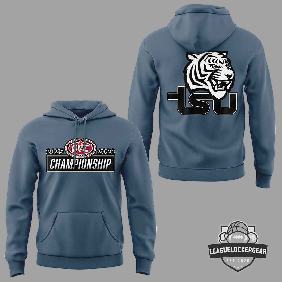 TSU Tigers OVC Men's Basketball Champions 2026 Hoodie - LeagueLockerGear