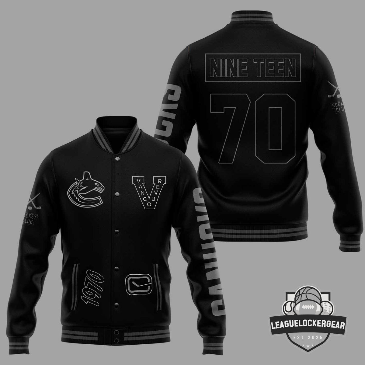 Vancouver Canucks 1970 Varsity Jacket - LeagueLockerGear