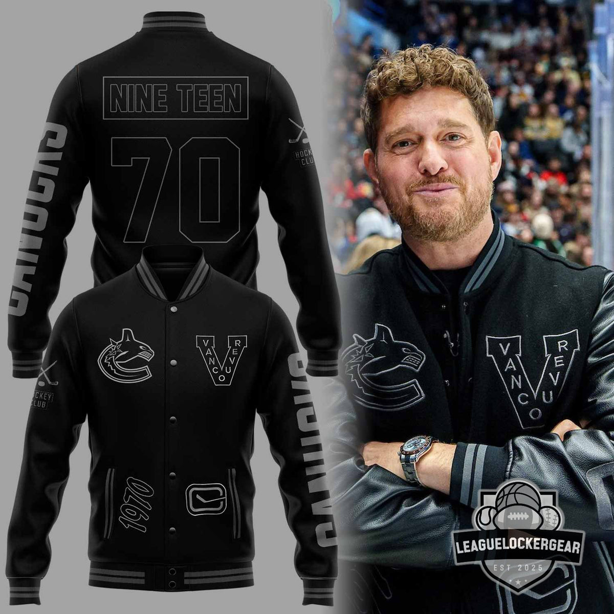Vancouver Canucks 1970 Varsity Jacket - LeagueLockerGear