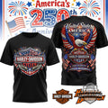 Harley-Davidson America's 250th Anniversary 1776-2026 T-Shirt - LeagueLockerGear