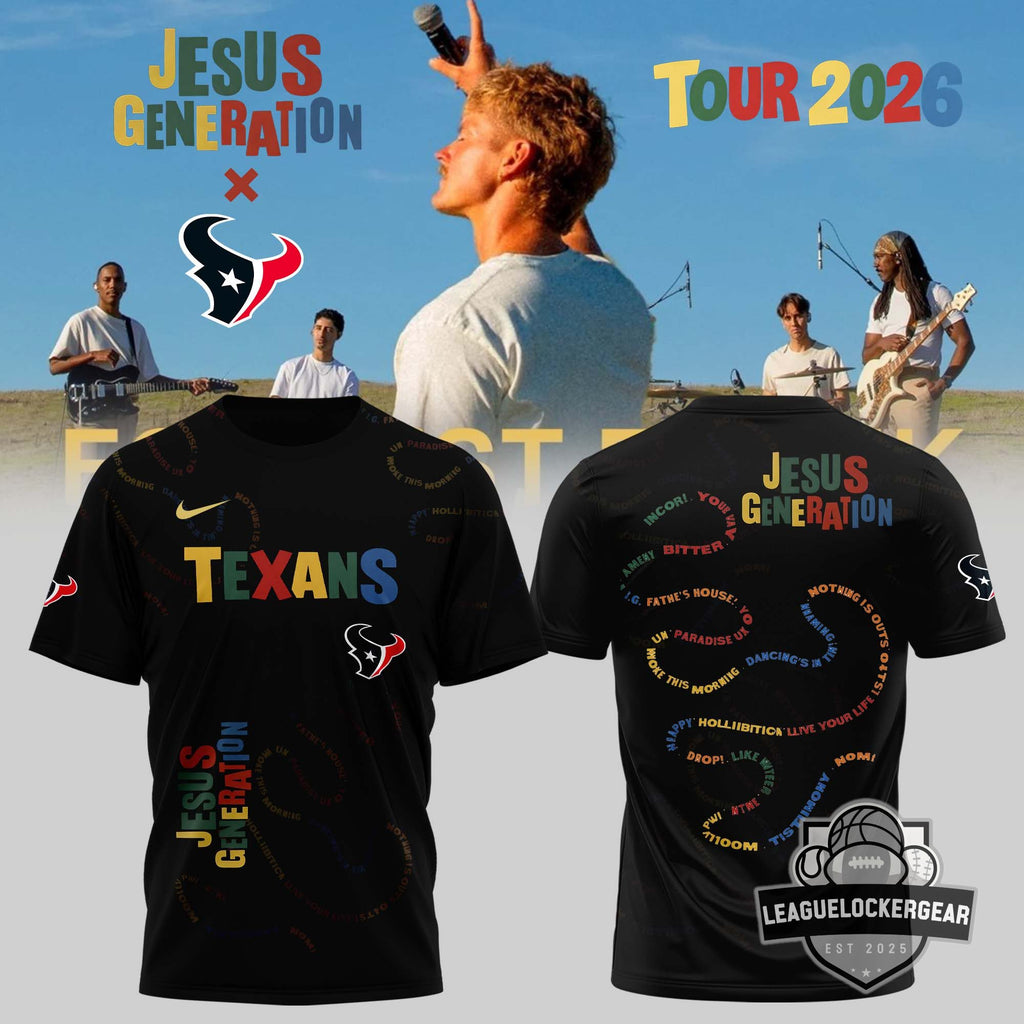 Houston Texans x Jesus Generation Tour 2026 T-Shirt - LeagueLockerGear