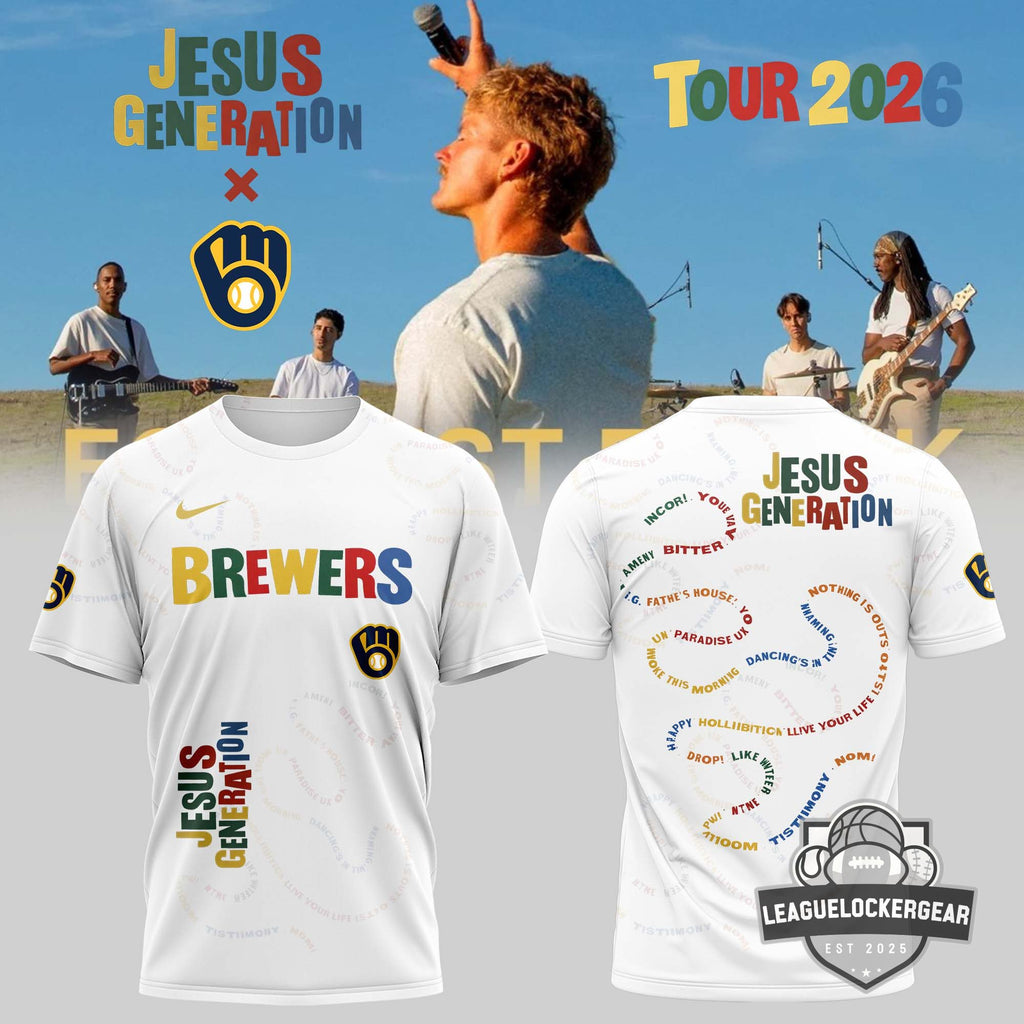 Milwaukee Brewers Jesus Generation Tour 2026 Baseball Jersey - LeagueLockerGear