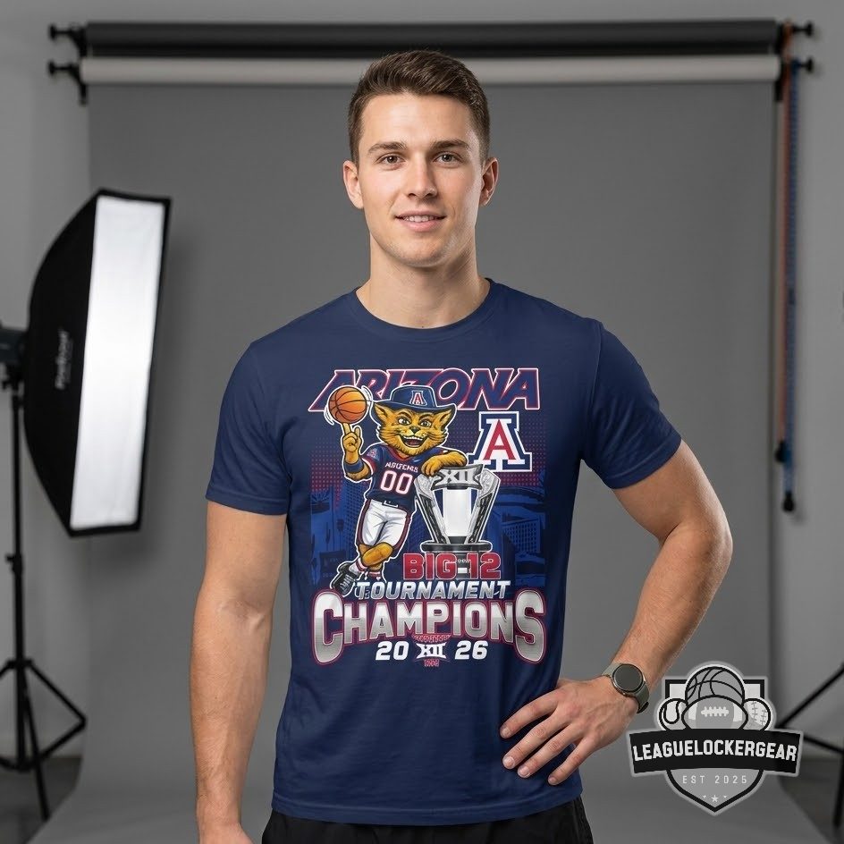 Arizona Wildcats Big 12 Tournament Champions 2026 T-Shirt - LeagueLockerGear