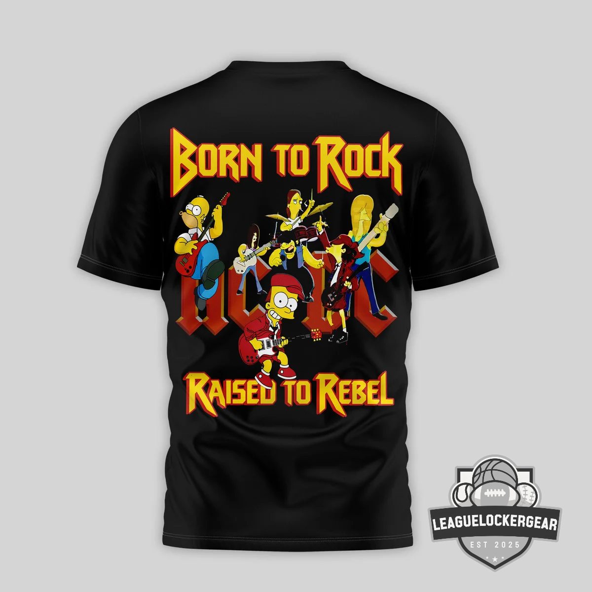 AC/DC The Simpsons Highway To Hell T-Shirt - LeagueLockerGear