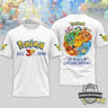 Pokémon 30th Anniversary 30 Years Of Catching Them All T-Shirt - LeagueLockerGear