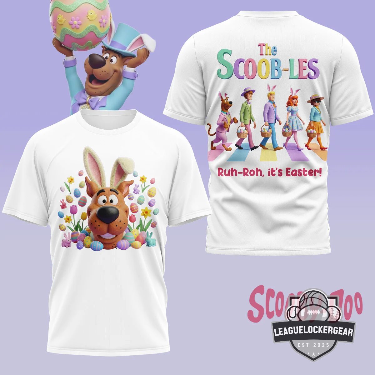 Scooby-Doo The Scoob-les Ruh-Roh It's Easter T-Shirt - LeagueLockerGear