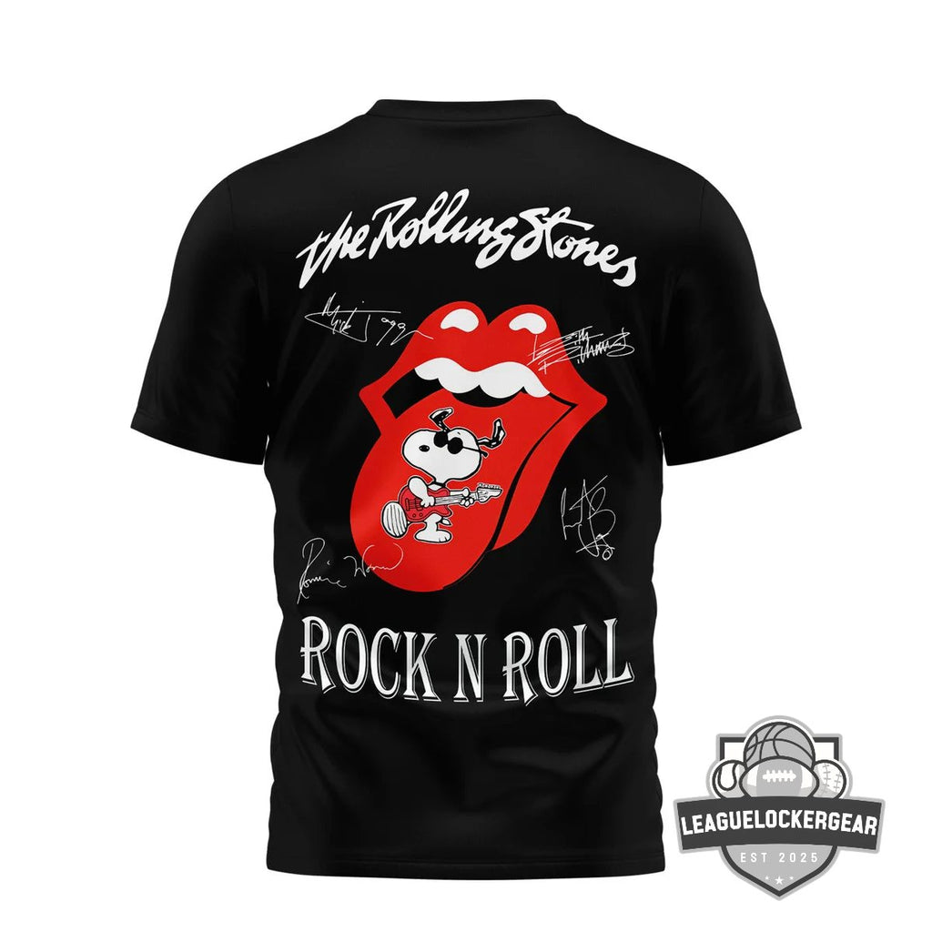 The Rolling Stones Snoopy Rock N Roll T-Shirt - LeagueLockerGear