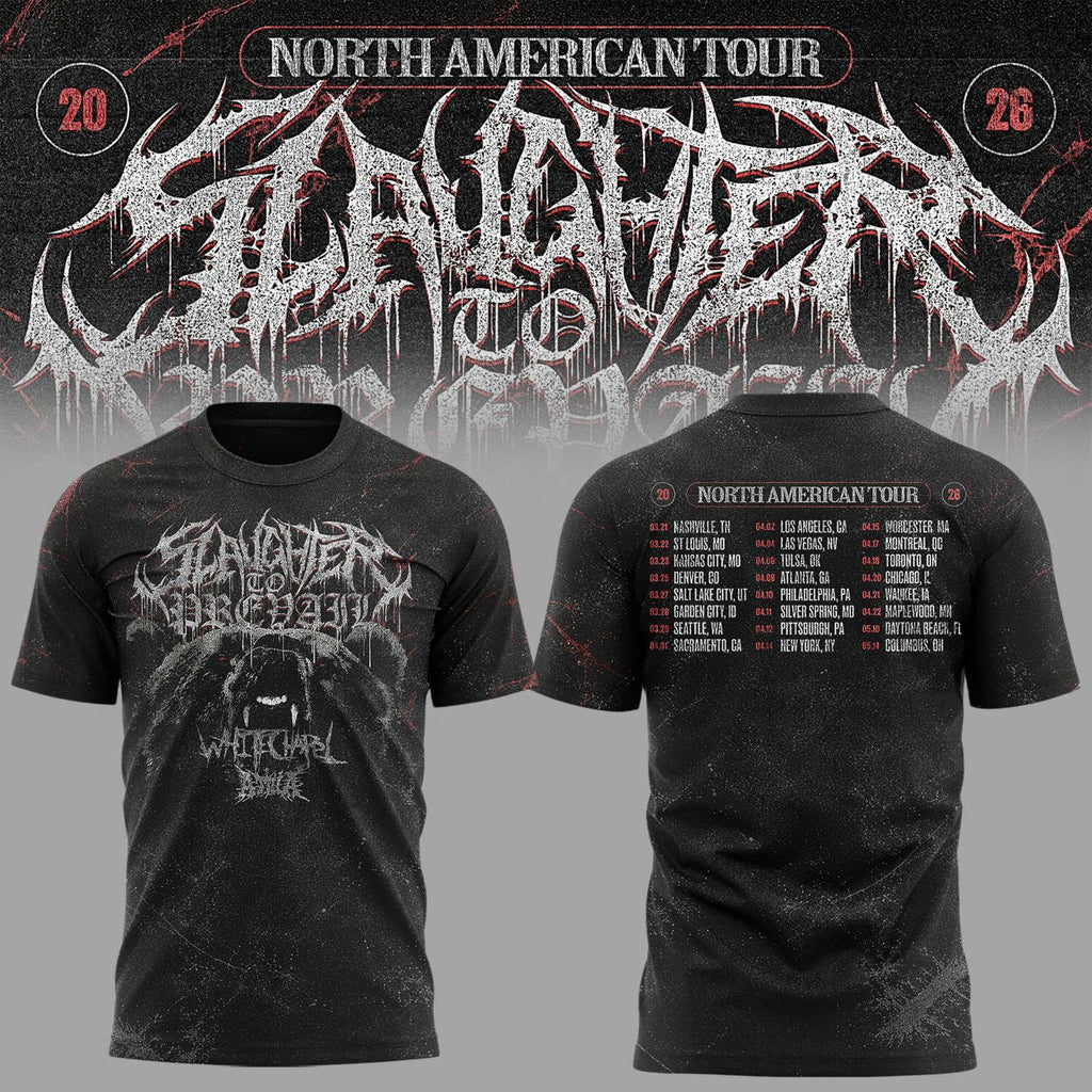 Slaughter To Prevail North American Tour 2026 T-Shirt - LeagueLockerGear