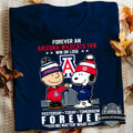Arizona Wildcats Snoopy Peanuts Forever Fan Win Or Lose T-Shirt - LeagueLockerGear