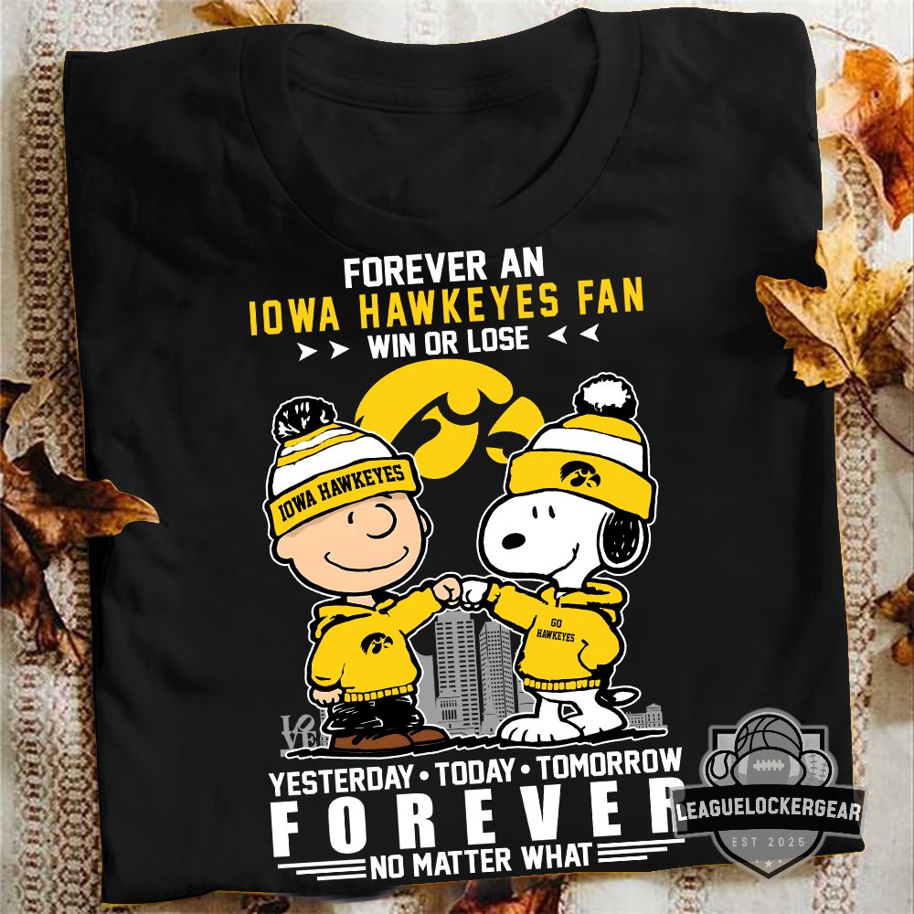 Snoopy Forever a Iowa Hawkeyes Fan T-Shirt - LeagueLockerGear