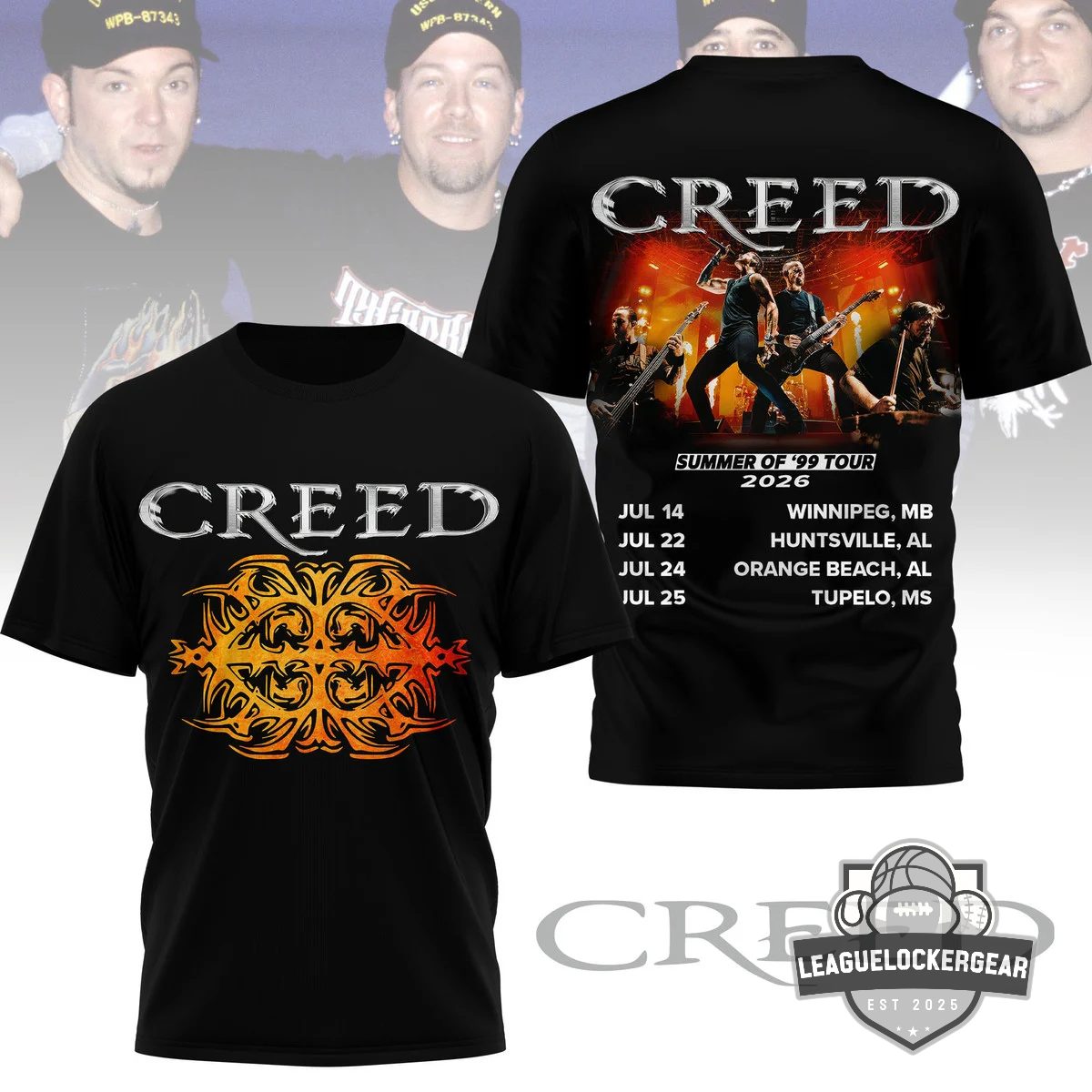 Creed Summer Of '99 Tour 2026 T-Shirt - LeagueLockerGear