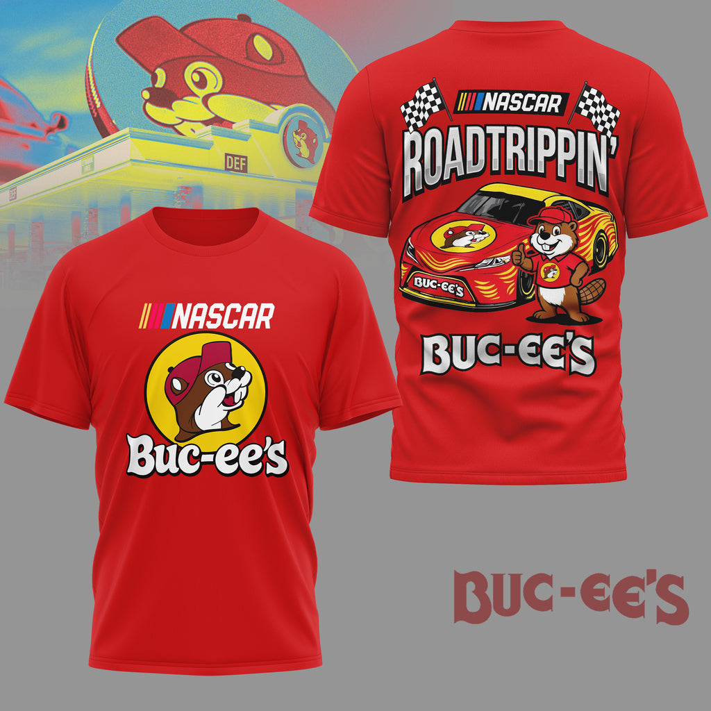 Buc-ee's NASCAR Roadtrippin' T-Shirt - LeagueLockerGear