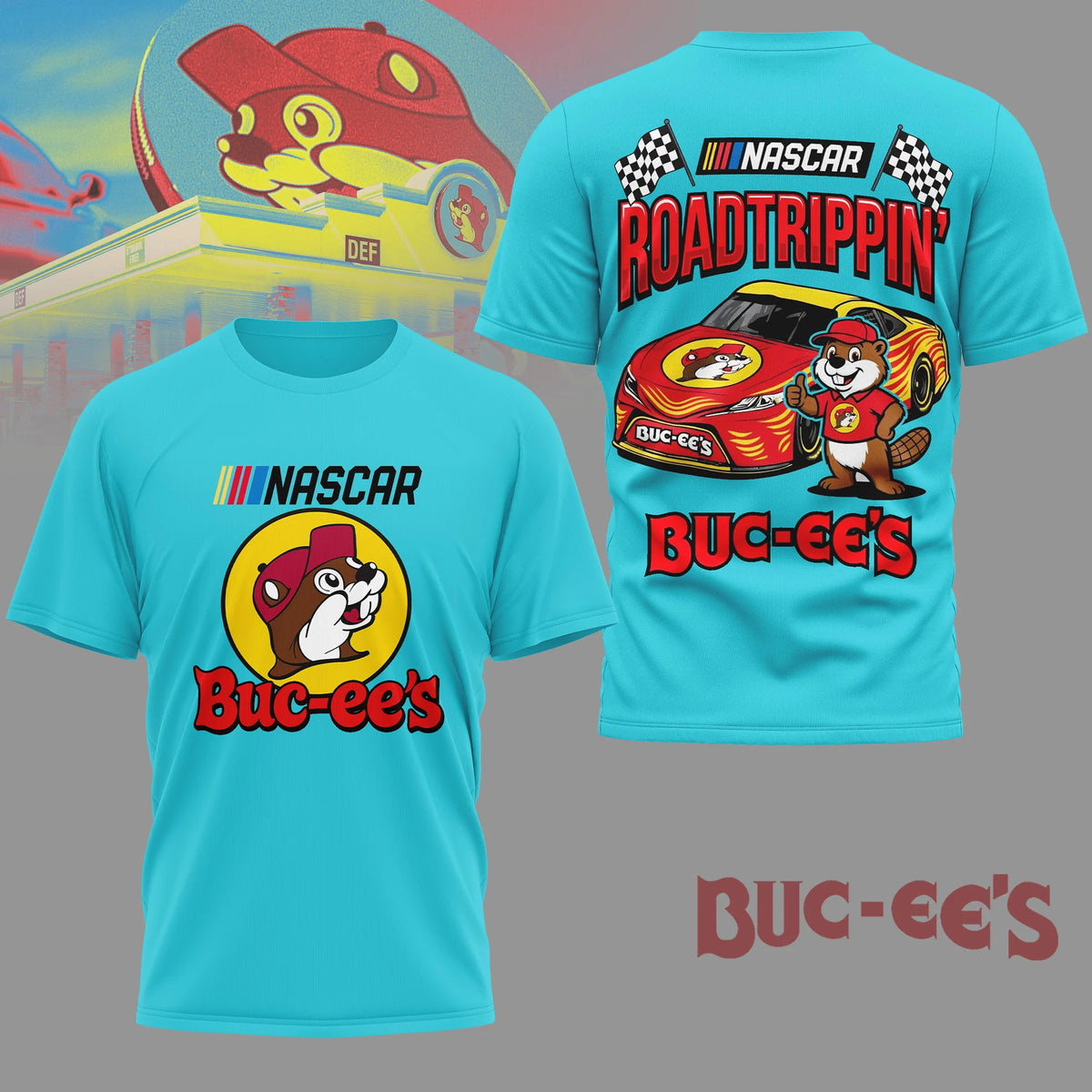 Buc-ee's NASCAR Roadtrippin' T-Shirt - LeagueLockerGear