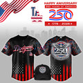 Los Angeles Dodgers 250 Years of America Anniversary Baseball Jersey - LeagueLockerGear