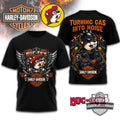 Buc-ee's Harley-Davidson Biker Turning Gas Into Noise T-Shirt - LeagueLockerGear