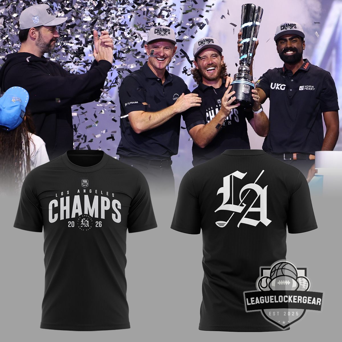 Los Angeles Golf Club TGL Champs 2026 T-Shirt - LeagueLockerGear