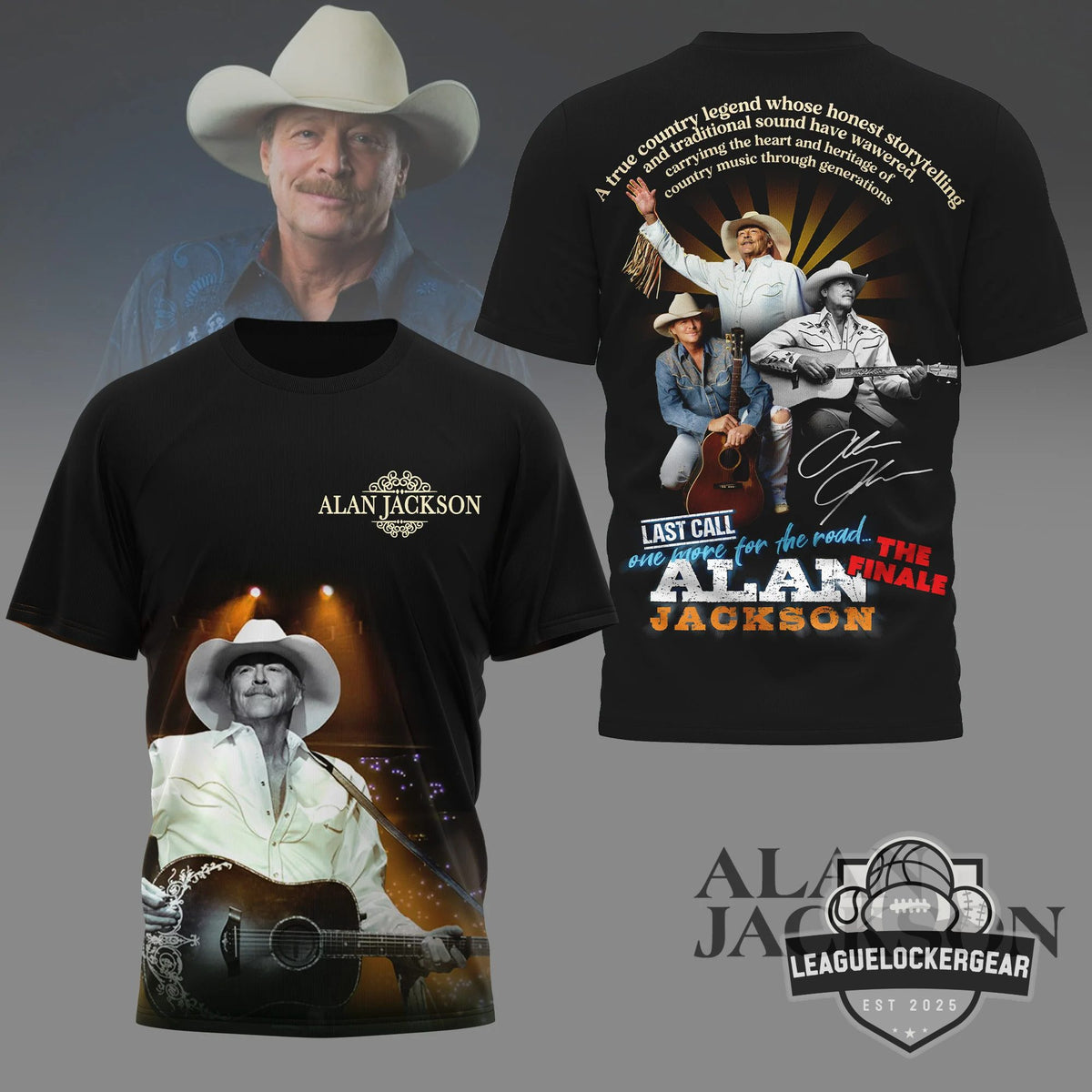 Alan Jackson Last Call One More For The Road The Finale T-Shirt - LeagueLockerGear