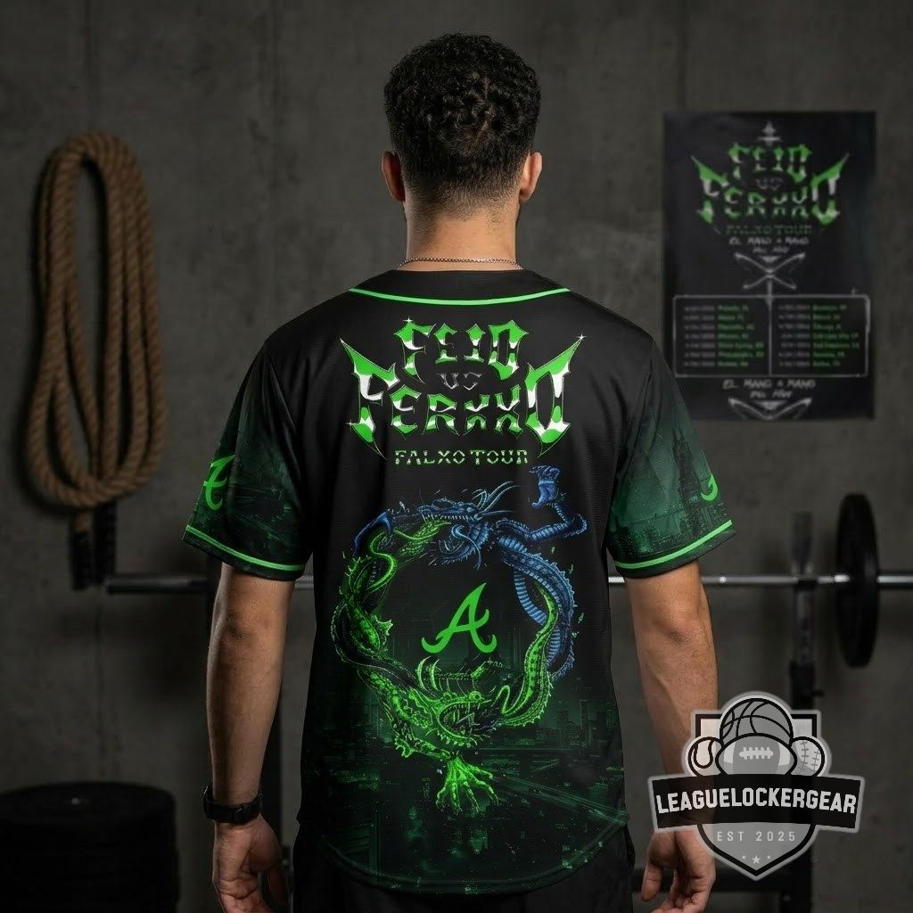 Atlanta Braves x Feid vs Ferxxo Falxo Tour 2026 Baseball Jersey - LeagueLockerGear