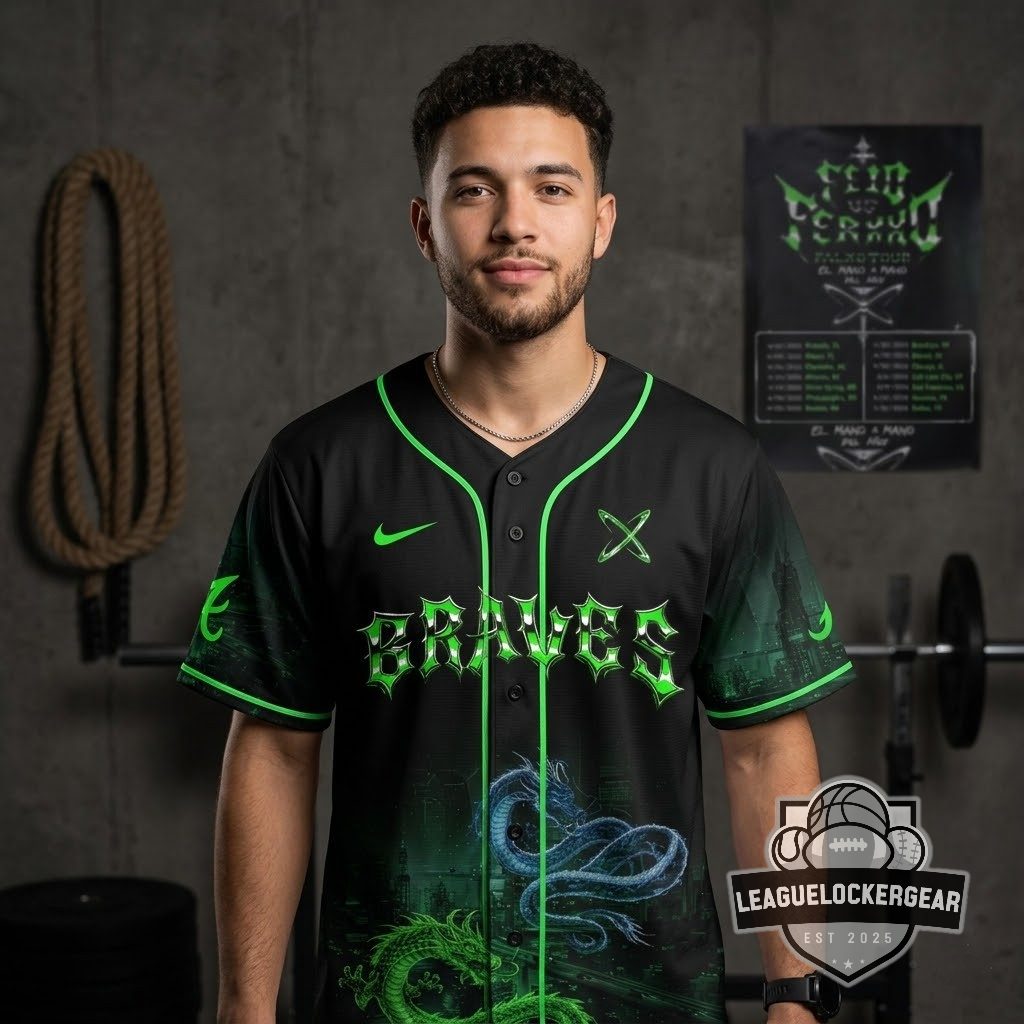 Atlanta Braves x Feid vs Ferxxo Falxo Tour 2026 Baseball Jersey - LeagueLockerGear