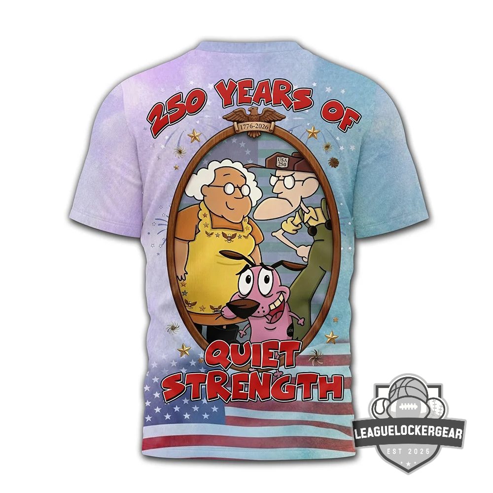 Courage the Cowardly Dog 250 Years Anniversary T-Shirt - LeagueLockerGear