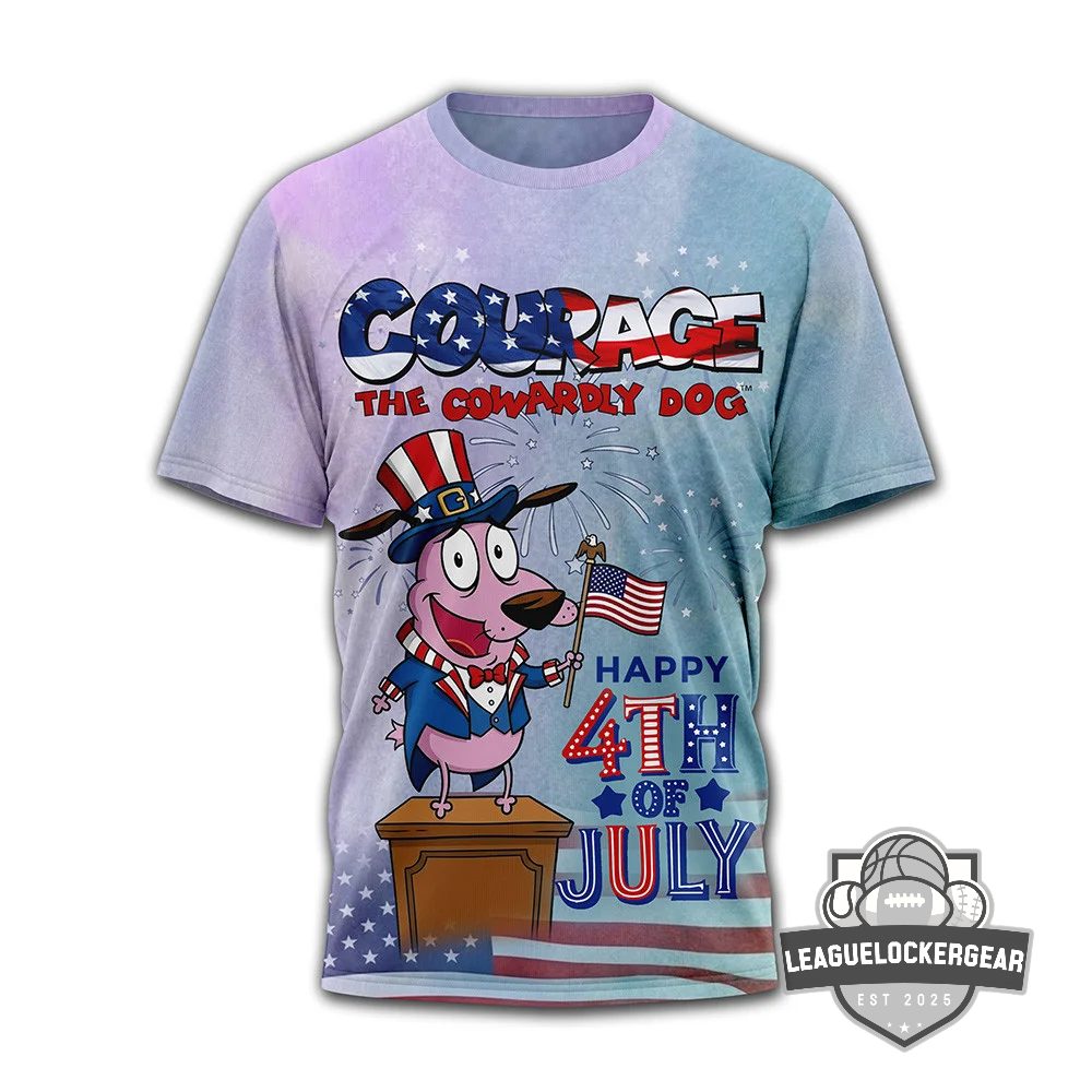 Courage the Cowardly Dog 250 Years Anniversary T-Shirt - LeagueLockerGear