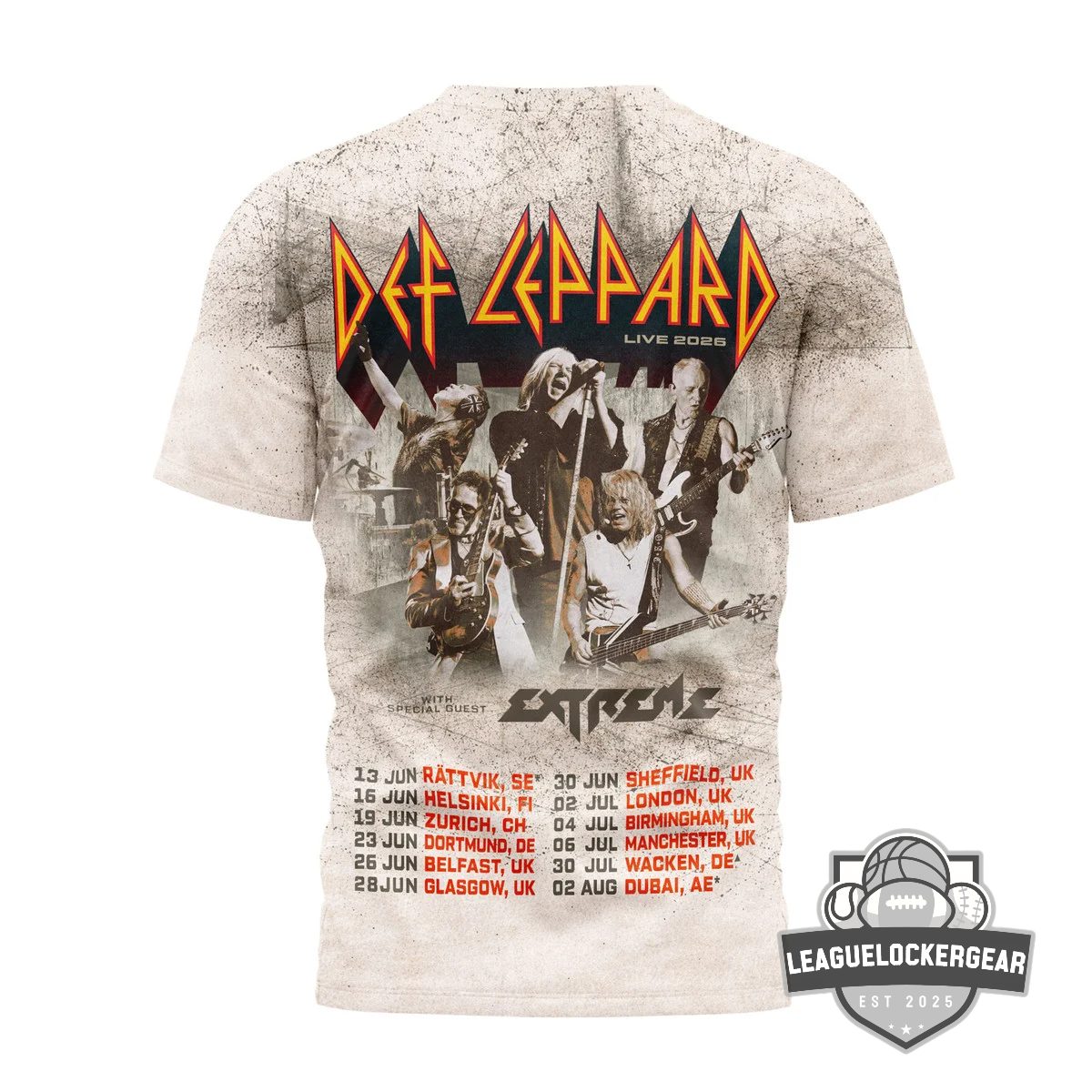 Def Leppard 1983 Live Tour 2026 T-Shirt - LeagueLockerGear
