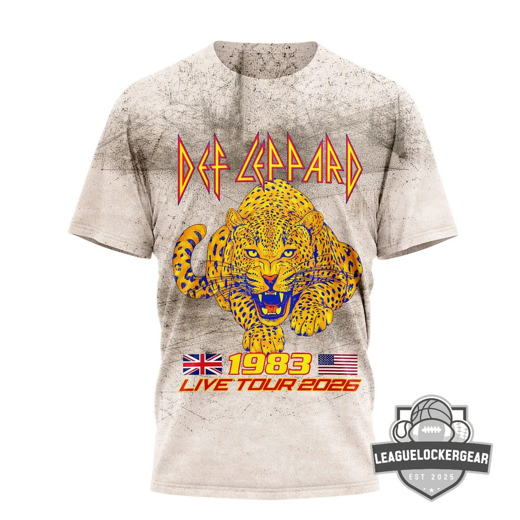 Def Leppard 1983 Live Tour 2026 T-Shirt - LeagueLockerGear