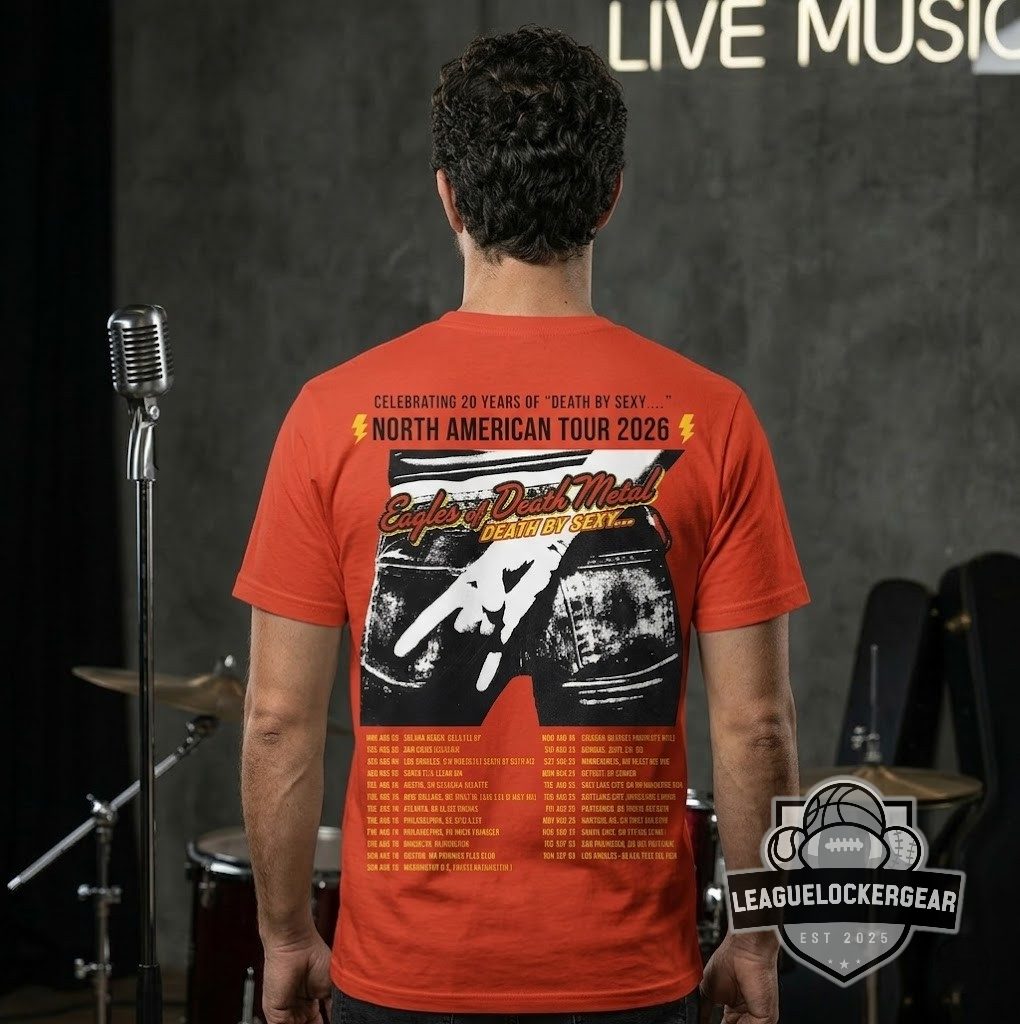 Eagles of Death Metal 20th Anniversary Death by Sexy North American Tour 2026 T-Shirt - LeagueLockerGear