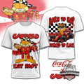 Garfield Ferrari F1 Born To Nap Forced To Race T-Shirt - LeagueLockerGear