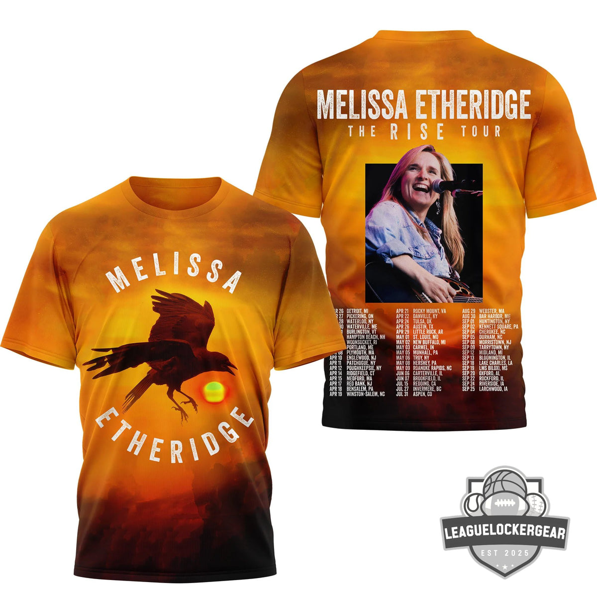 Melissa Etheridge The Rise Tour T-Shirt - LeagueLockerGear