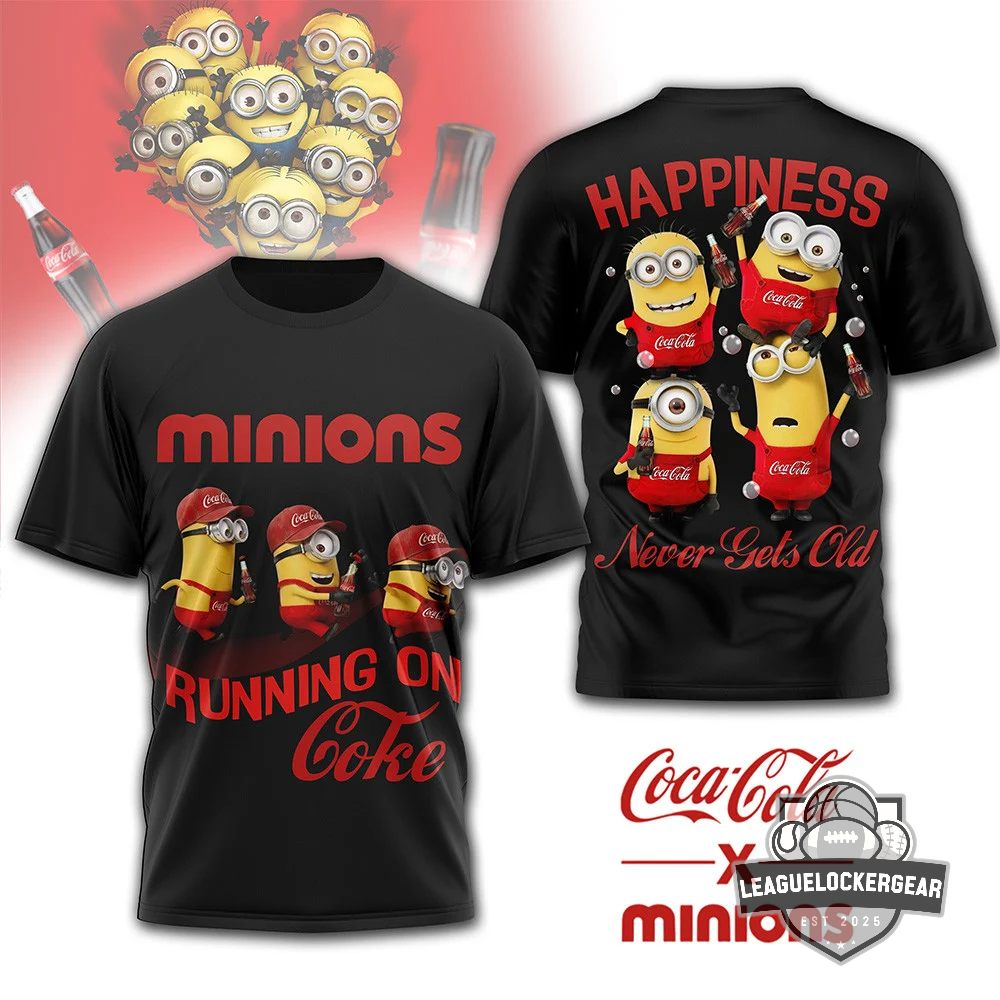 Minions Coca-Cola Running On Coke T-Shirt - LeagueLockerGear