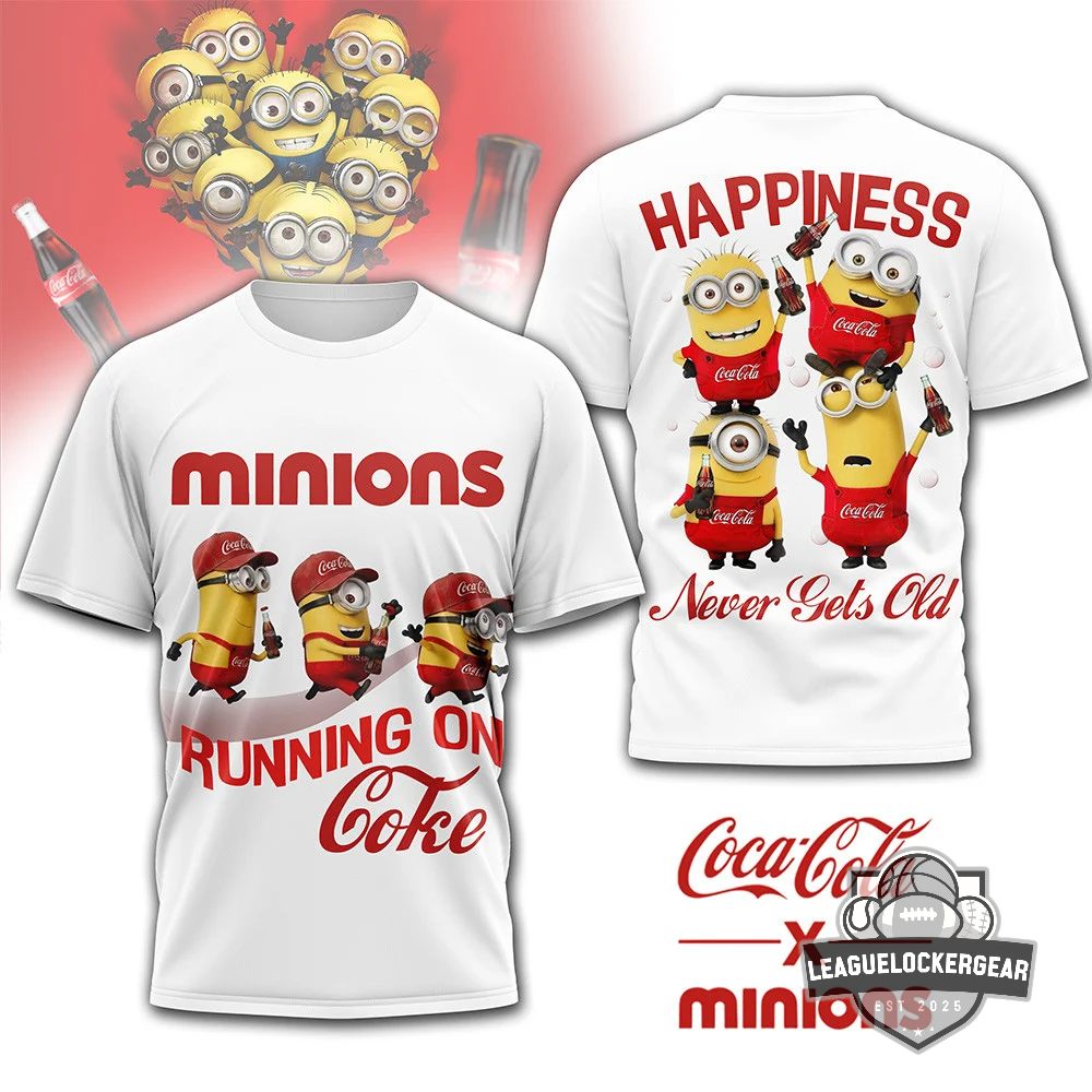 Minions Coca-Cola Running On Coke T-Shirt - LeagueLockerGear