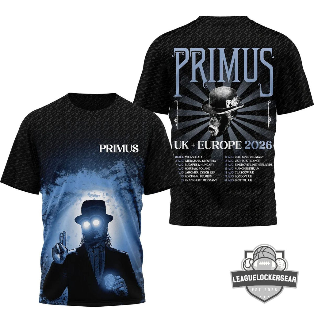 Primus UK Europe 2026 Tour T-Shirt - LeagueLockerGear