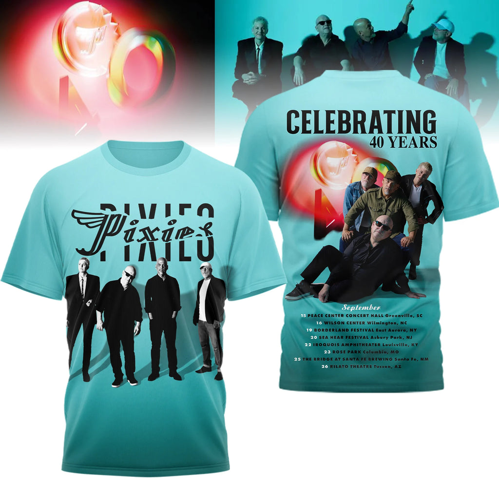 Pixies Celebrating 40 Years Tour T-Shirt - LeagueLockerGear