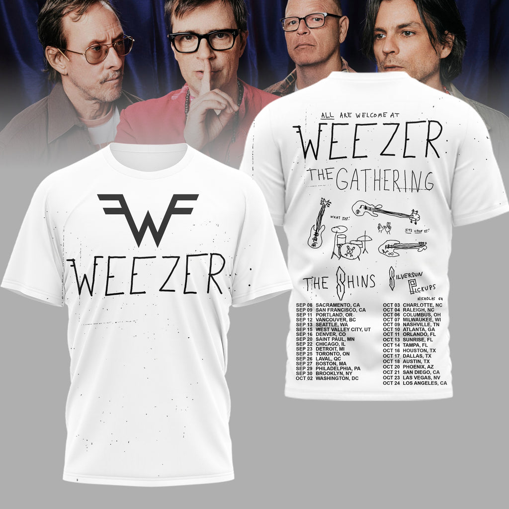 Weezer The Gathering Tour T-Shirt - LeagueLockerGear