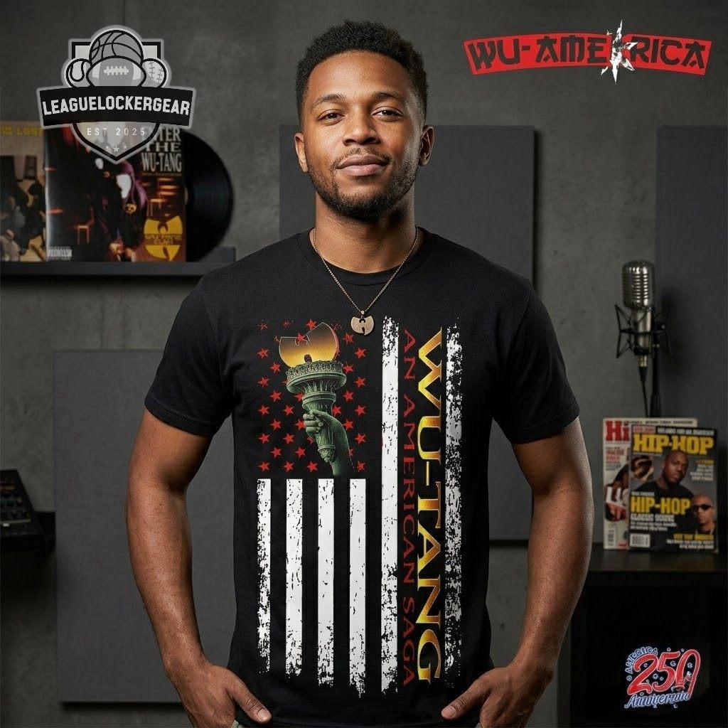 Wu-Tang Clan America 250th Anniversary An American Saga T-Shirt - LeagueLockerGear