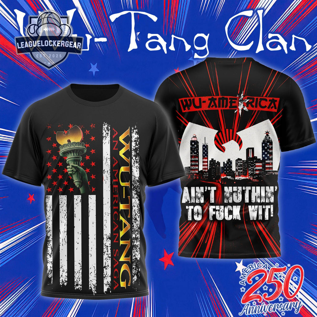Wu-Tang Clan America 250th Anniversary An American Saga T-Shirt - LeagueLockerGear