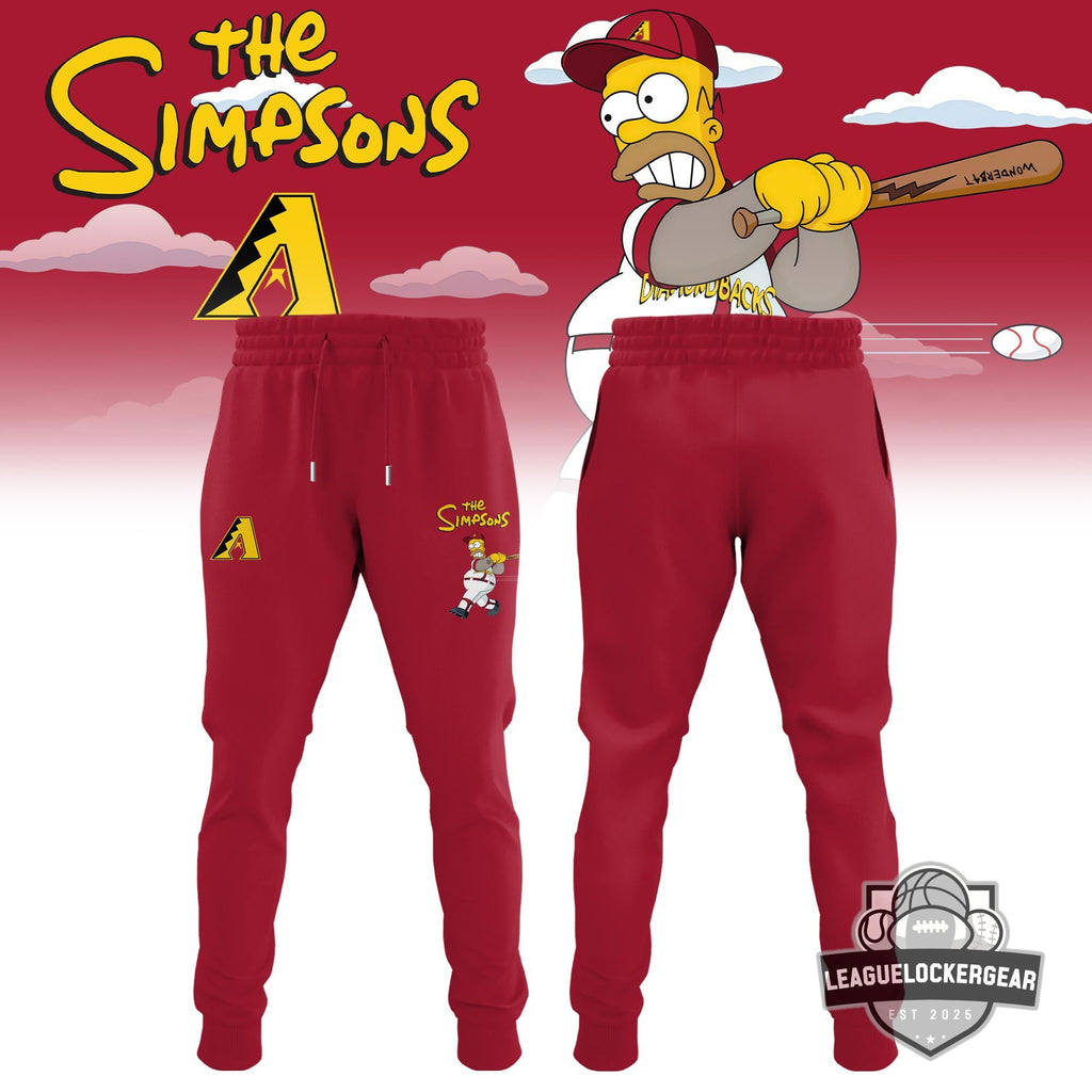 Arizona Diamondbacks x The Simpsons Homer at the Bat Baseball Jersey - LeagueLockerGear
