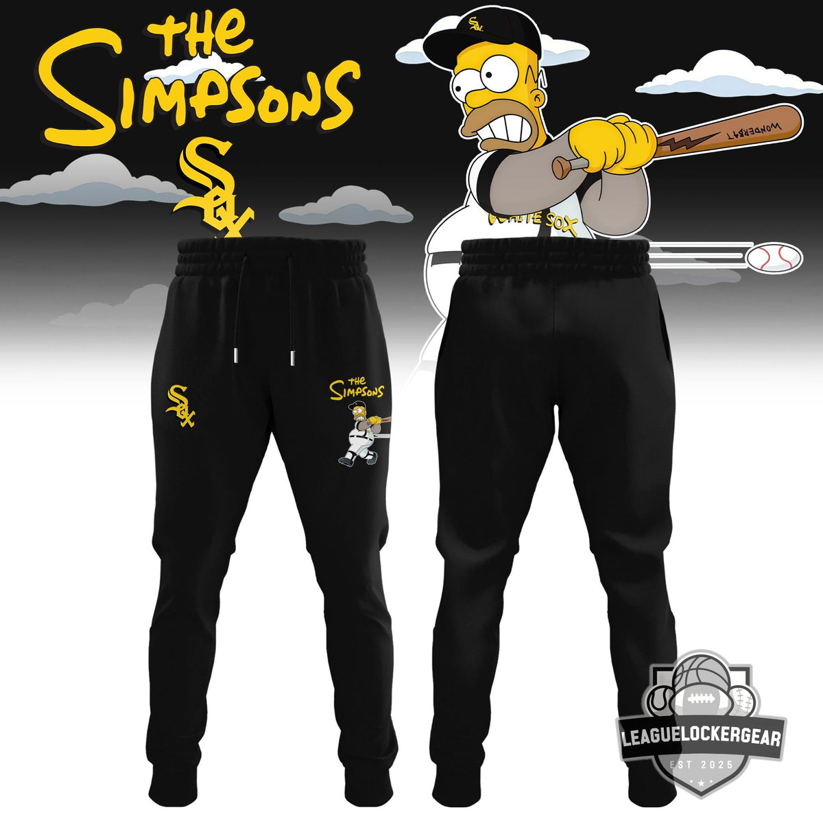 Chicago White Sox The Simpsons Baseball Jersey - LeagueLockerGear