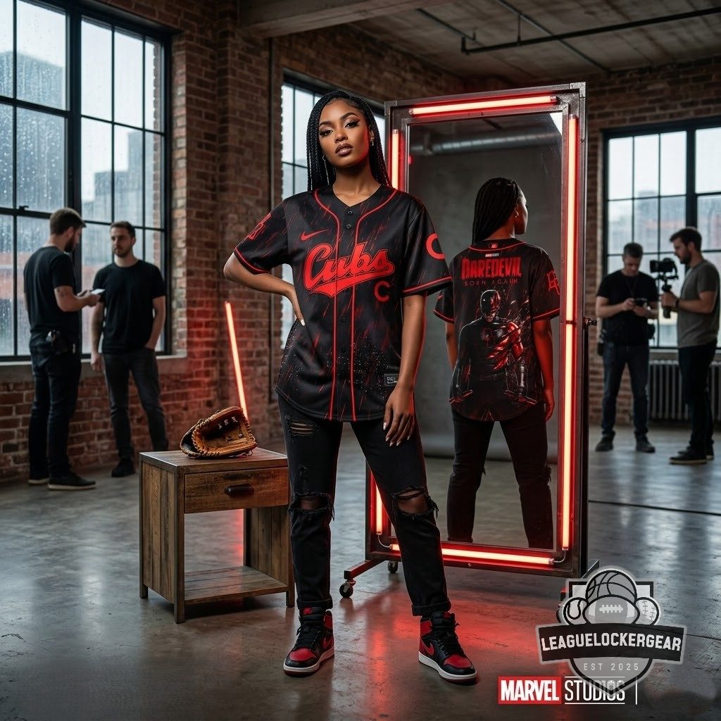 Daredevil Chicago Cubs Born Again Baseball Jersey - LeagueLockerGear