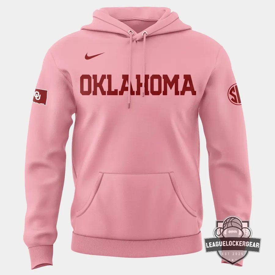 Oklahoma Sooners Pink Game Softball Hoodie - LeagueLockerGear