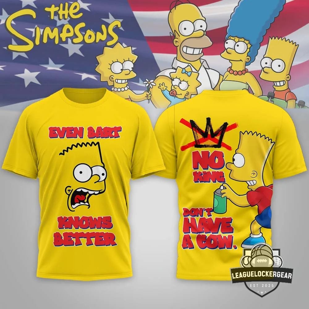 The Simpsons No King Don't Have A Cow T-Shirt - LeagueLockerGear