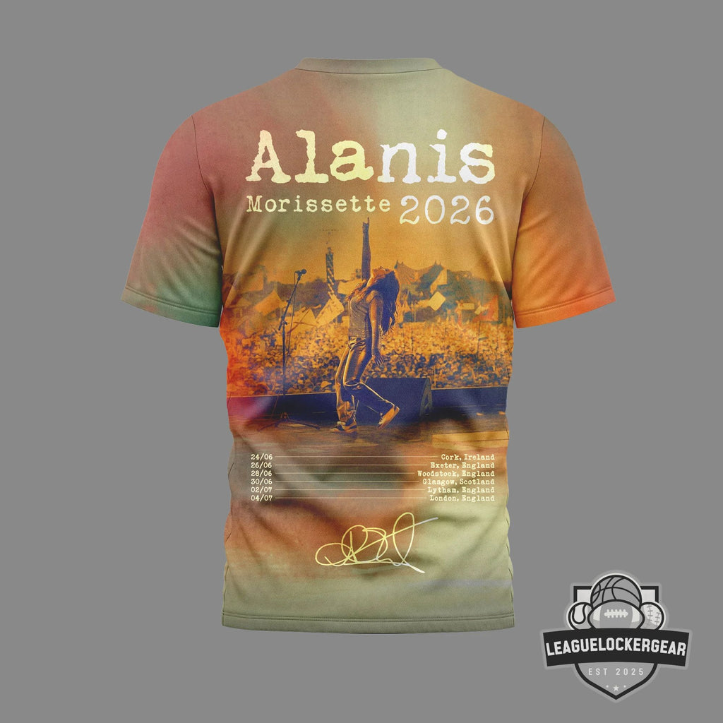 Alanis Morissette 2026 Tour Signed T-Shirt - LeagueLockerGear