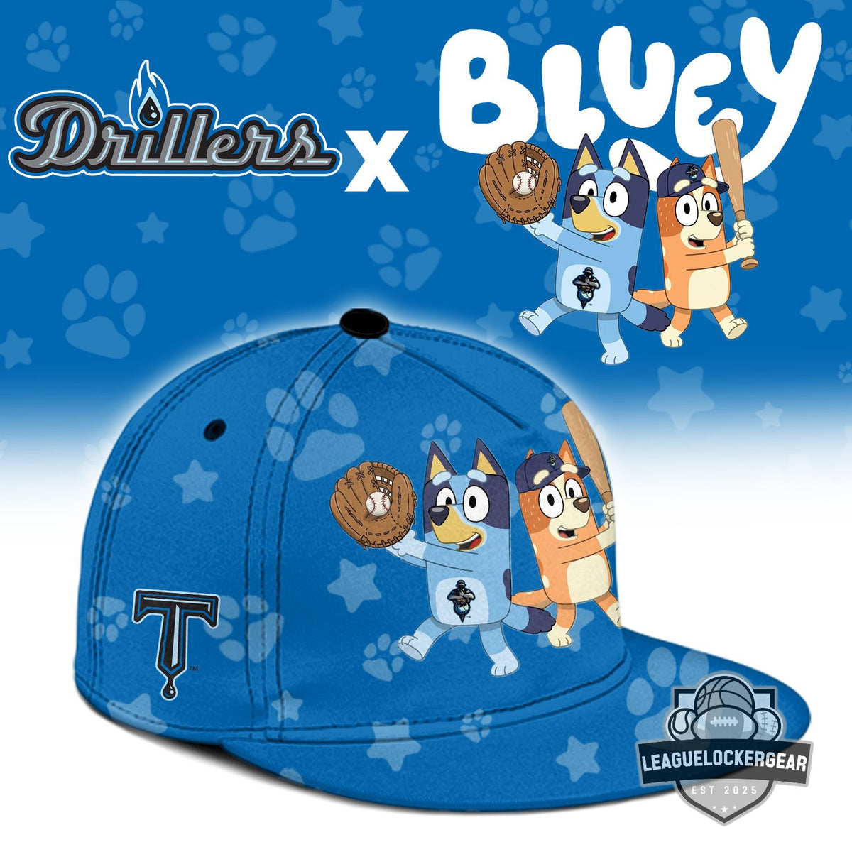 Drillers x Bluey Baseball Jersey - LeagueLockerGear