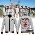 San Francisco Giants Hello Kitty 50th Anniversary Bomber Jacket - LeagueLockerGear